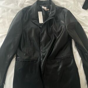 Leather blazer jacket!